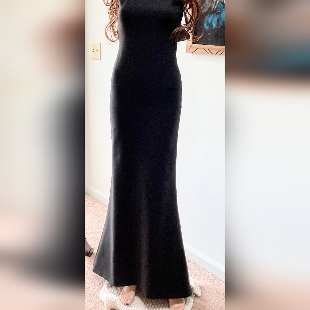 Elizabeth & James Stunning Formal Black Maxi Dress Excellent Condition - Picture 8 of 10